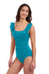 Gottex Profile By Gottex Tutti Frutti Square Neck Ruffle Tankini Top